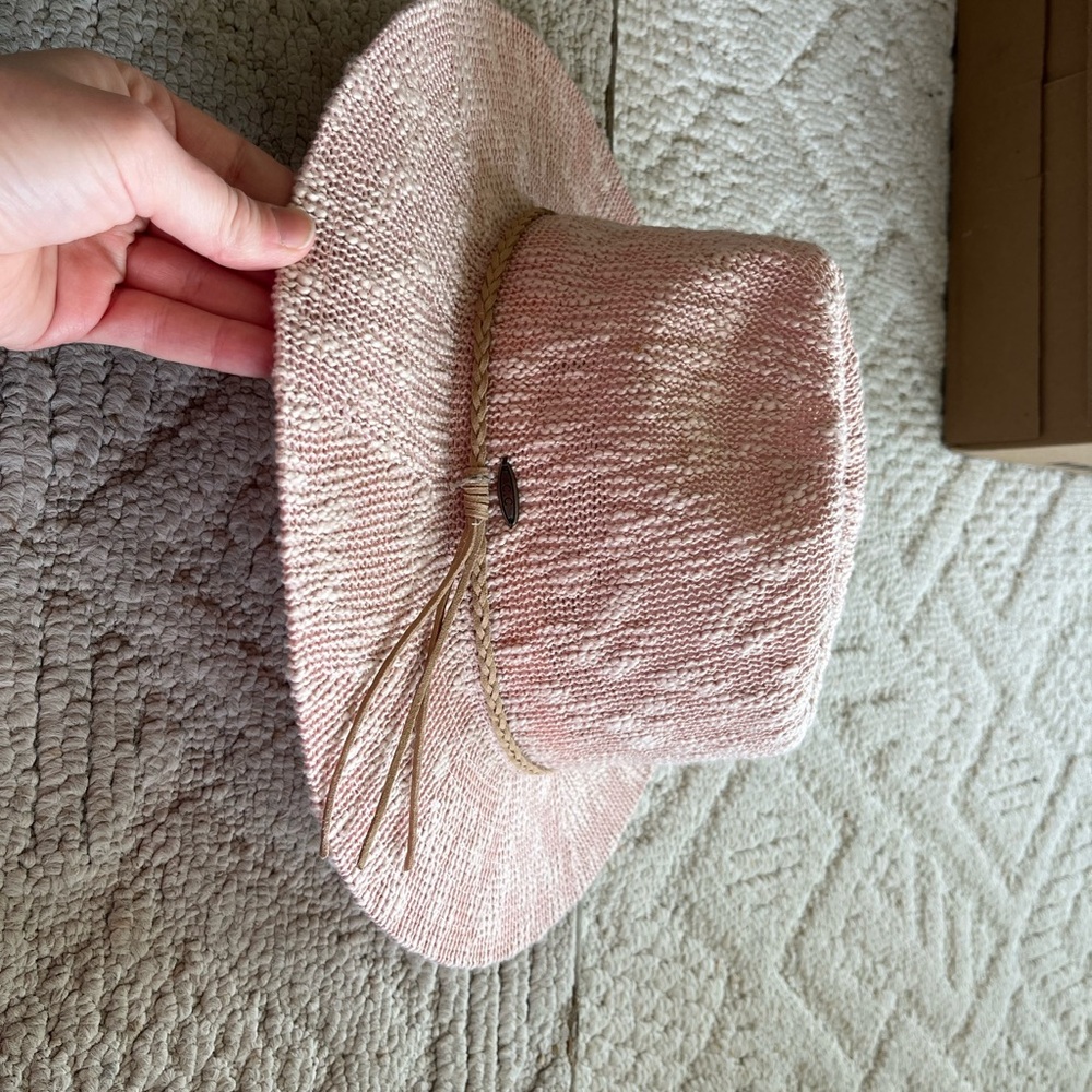 Pink Wide-Brim Hat